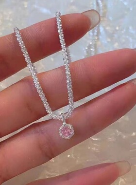 水钻简约女式项链ins风满天星冷淡风小众设计锁骨链女时尚百搭