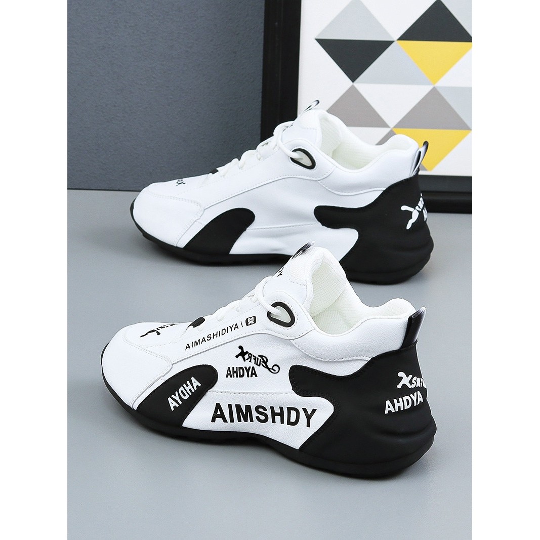 休闲运动春秋新款真皮透气老爹鞋男鞋防滑耐磨运动休闲鞋时尚百搭,淘宝优惠券,粉丝福利购,淘宝优惠卷