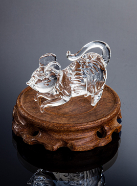 水晶动物网红摆件装饰品