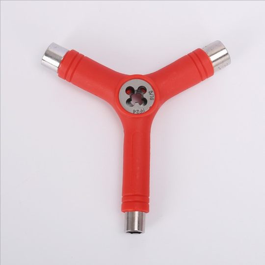 Double tilt longboard skateboard y-shaped tool nut assembly