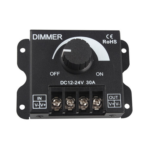 led软硬灯条灯带调光器亮度调节器 DIMMER 旋钮开关12V/24V30A - 图0