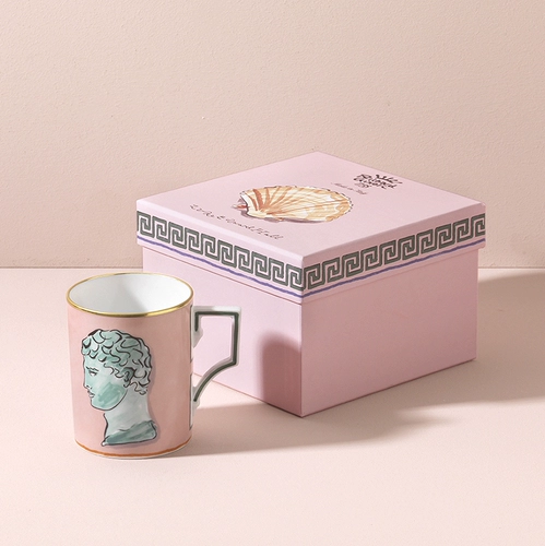 Итальянский ginori1735 Haixian Путешествие к ретро -водной чашке. Кубка чашки ручной работы керамический подарок Wu Qianyu Тот же абзац