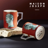 Итальянский ginori1735 Haixian Путешествие к ретро -водной чашке. Кубка чашки ручной работы керамический подарок Wu Qianyu Тот же абзац