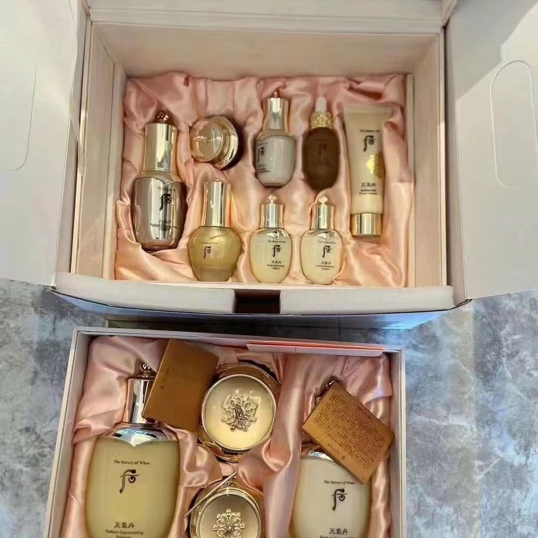 韩国正品新款天气丹皇后双层大套盒水乳精华眼霜面霜抗皱贵妇套装,淘宝优惠券,粉丝福利购,淘宝优惠卷