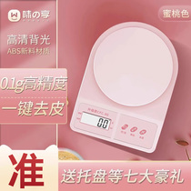 High precision kitchen scale baking electronic scale Home Small grams of heavy precision weighing food gram number says food small