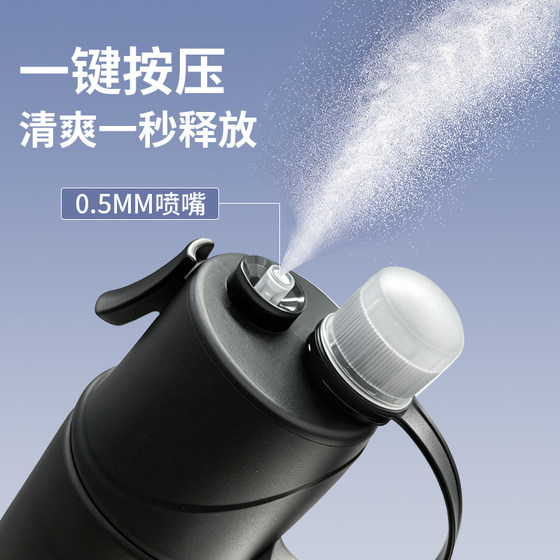 Spray sports water bottle