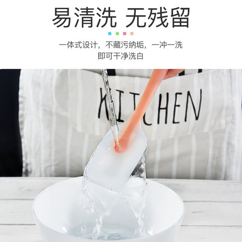 一体式硅胶刮刀大号耐高温奶油抹刀蛋糕搅拌铲刀子烘焙工具刮板 - 图2
