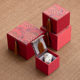 Red festive gift box high-end porcelain brocade box