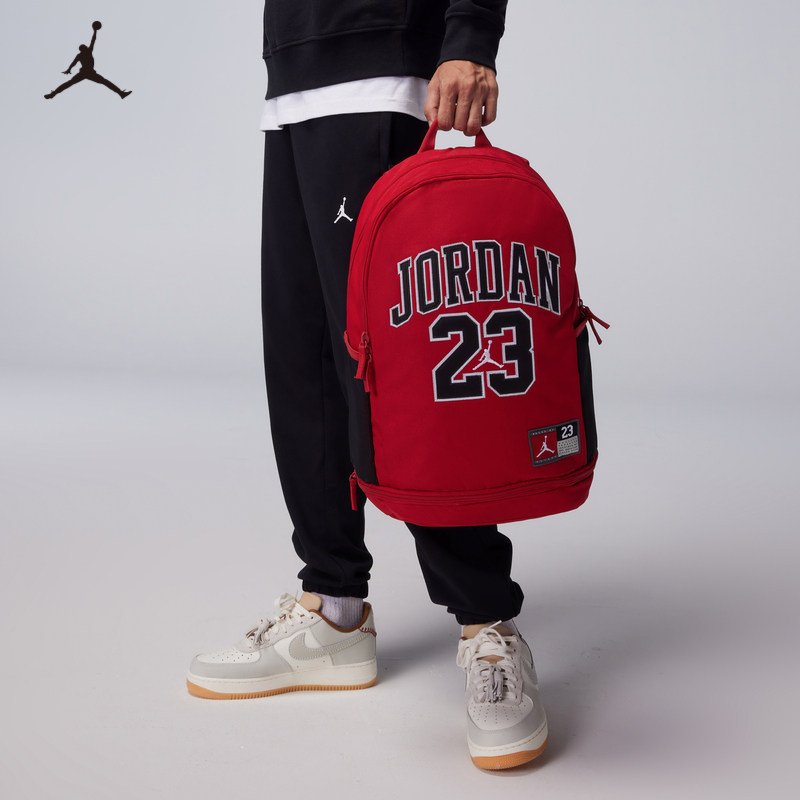 Jordan boys and girls backpack basketball bag student school bag fitness sports backpack soft shoulder trend JD2443007