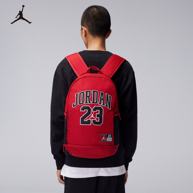 Jordan boys and girls backpack basketball bag student school bag fitness sports backpack soft shoulder trend JD2443007