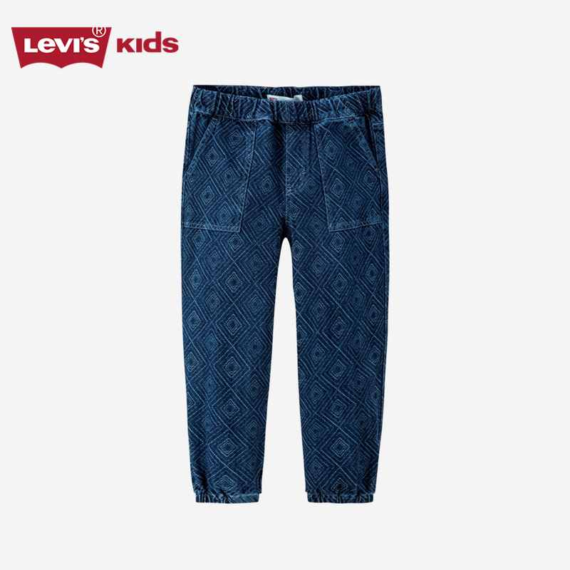 Levi's李维斯童装儿童裤子2023春季新款男童休闲裤女童牛仔长裤潮-图3