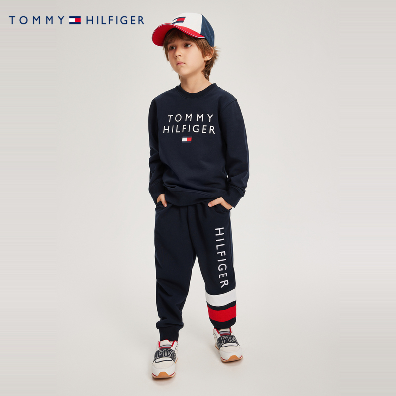 TOMMY汤米童装春秋新品男童卫衣儿童透气上衣打底衫春装潮