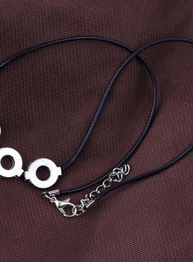anime锌合金皮绳男女通用项链
