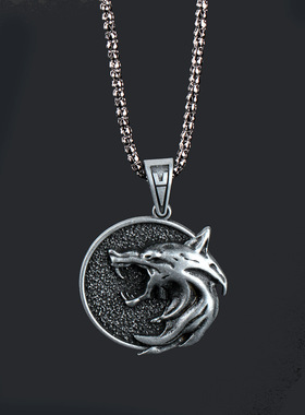 巫师3周边挂件猎魔人吊坠The Witcher项链美剧学生书包包挂饰