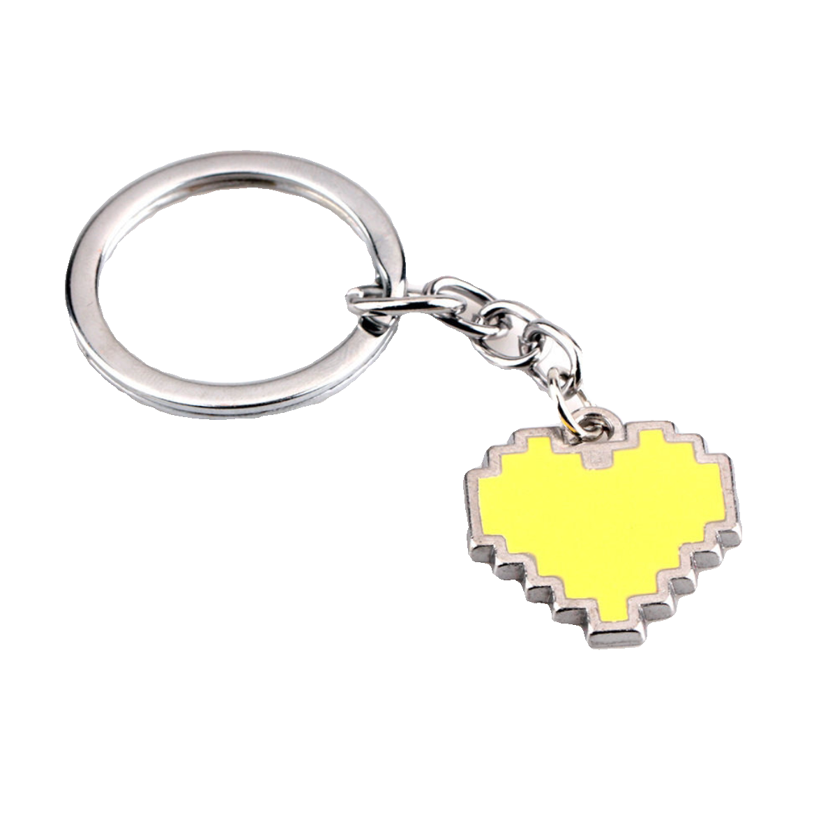 彩色心型挂件传说之下七色灵魂红色决心3D钥匙扣可爱情人节礼物