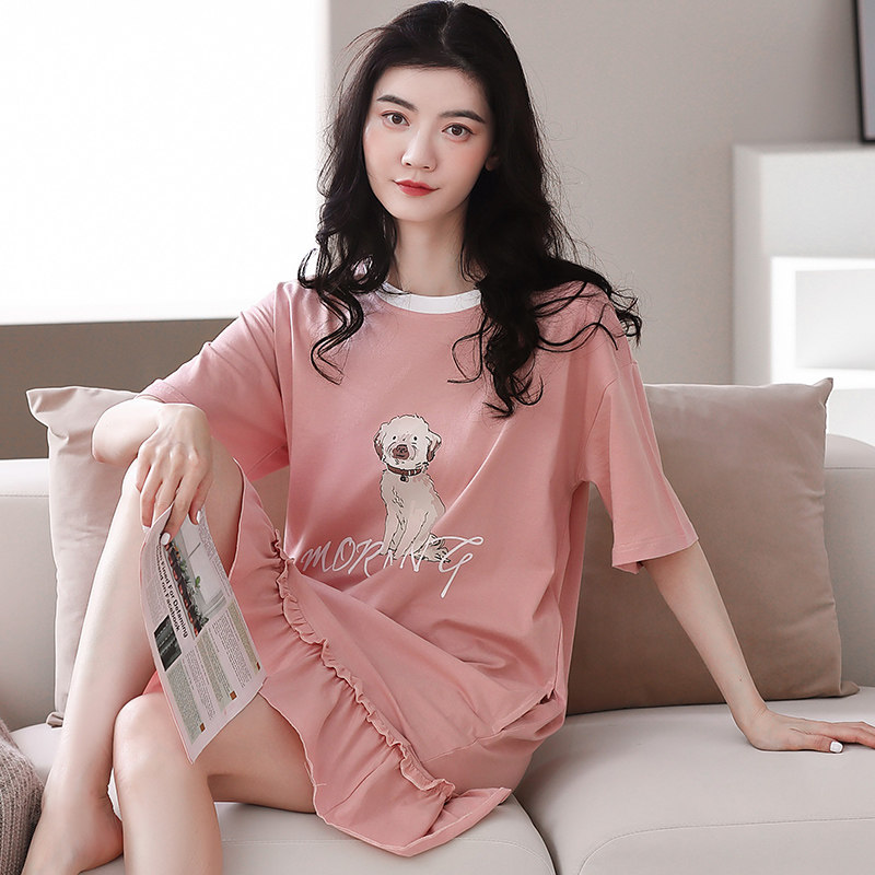 2022新款睡裙夏季纯棉甜美连衣裙 安思梦睡裙