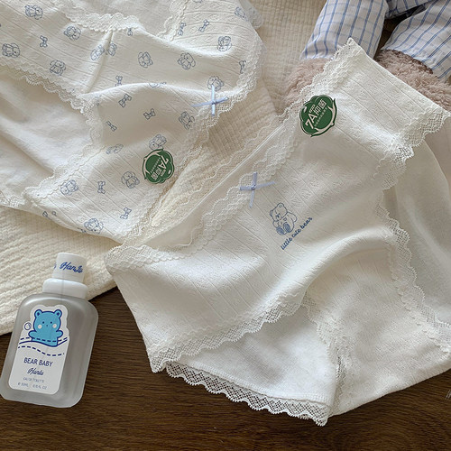 绵柔小熊~女生舒适纯棉三角裤女士高颜值7a级抗菌内裤女2026新款 - 图3