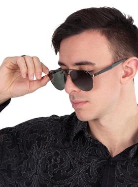 代购Hugo Boss男士太阳镜偏光防紫外线绿色镜片高清视野飞行员款