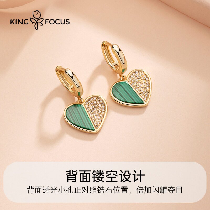 红色施华世洛奇过年女2022年潮耳环 灵运宝耳环