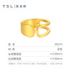 TSL Xie Ruilin Gold Ring 5D Hard Gold Pure Gold Ring Fashion Geometric Pricing Ring XR374