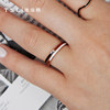 TSL Xie Ruilin 18K gold ring three-color enamel simple line plain gold ring 63862