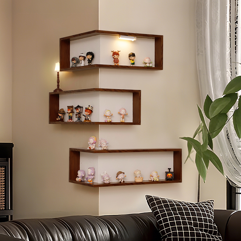 Diy wall hanging small storage box corner blind box display stand