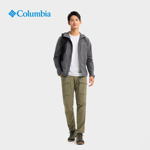 Columbia哥伦比亚户外男拒水UPF50防晒软壳衣旅行柔软外套XO8440-图2