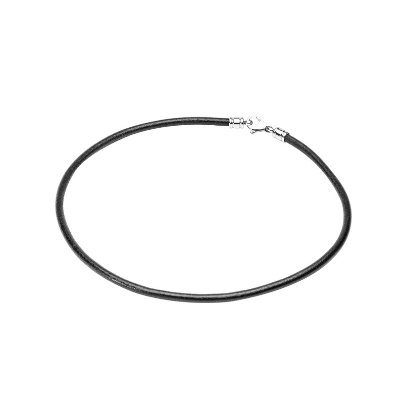 bvlgari /宝格丽黑色皮革掌柜项链 泰盛海外项链