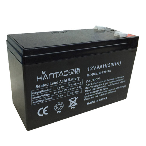 汉韬12V9AH铅酸蓄电池UPS电源卡通气模人偶喷雾器电梯电瓶代替8AH - 图3