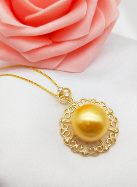 韩版贝珠礼盒装吊坠项链