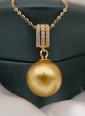 母贝珍珠吊坠项链S925纯银女款