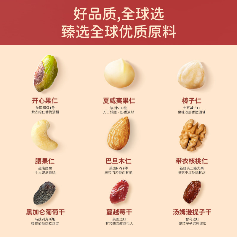 天虹牌每日坚果700g 原味坚果组合礼盒孕妇健康零食营养送礼包