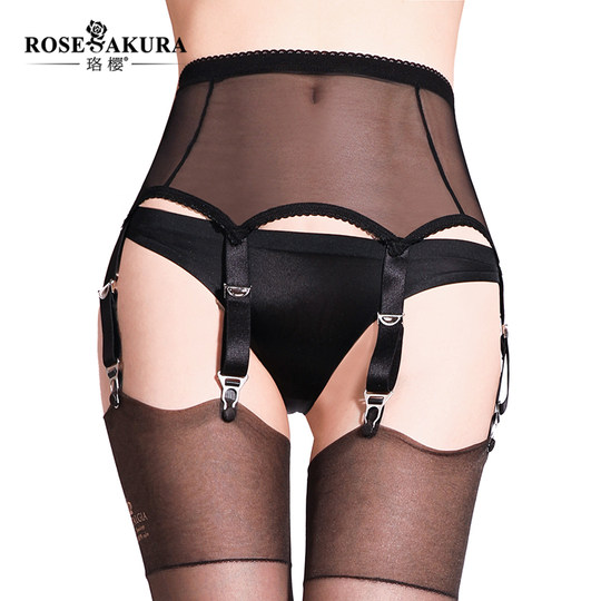 Luoying European and American style garter bag rubber buckle metal hoist buckle mesh garter belt stockings stockings accessories 7369