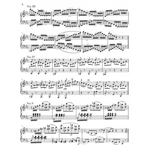 亨乐原版 贝多芬 C小调32首变奏曲 钢琴独奏 带指法 Beethoven 32 Variationen c-moll HN61 - 图2