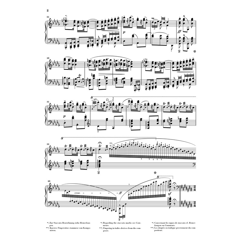 亨乐原版 李斯特 第六匈牙利狂想曲 钢琴独奏带指法 Liszt Hungarian Rhapsody no.6 HN804 - 图2