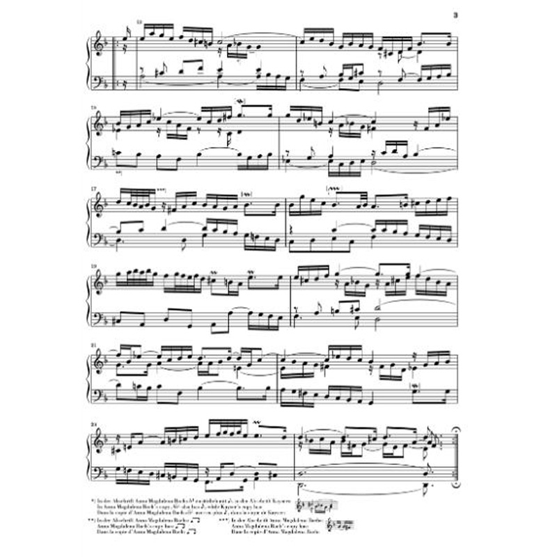 亨乐原版 巴赫 法国组曲BWV 812-817 钢琴独奏无指法 J. S. Bach French Suites BWV 812-817 HN1593 - 图2