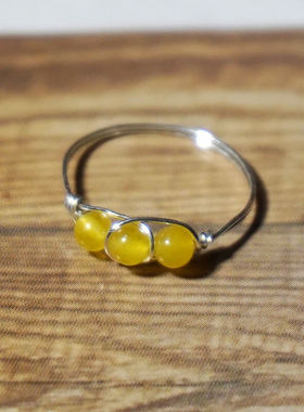 超细999银戒指女玉招财胖手大号