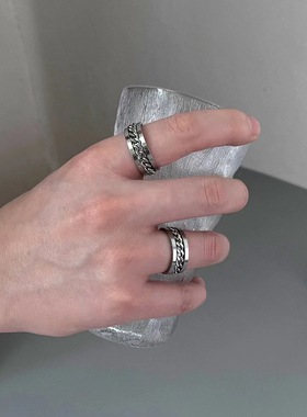 开瓶器开酒瓶戒指解压男潮牌饰品