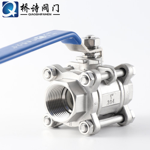 304三片式球阀316不锈钢高压丝口阀门4分内螺纹螺牙丝扣Q11F球阀 - 图2