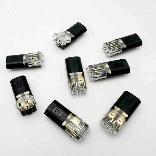 LED接线端子D2互插型电源连接器免焊接免剥线拔插式快速接线端子 - 图2