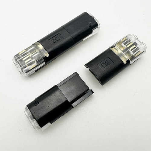 LED接线端子D2互插型电源连接器免焊接免剥线拔插式快速接线端子 - 图1