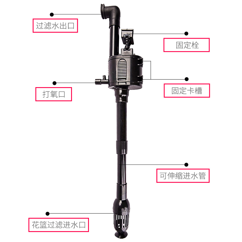 西龙XQ-230A/320A/380A/520A/620A820鱼缸水族箱潜水泵潜水抽水泵 - 图1