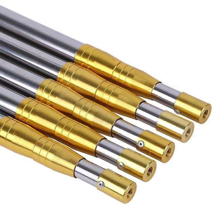 不锈钢抄鱼杆黄金色伸缩定位3米4米杆子钓鱼加厚超硬伸缩杆抄网竿,淘宝优惠券,粉丝福利购,淘宝优惠卷