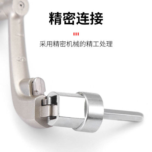 纺车轮海杆抛竿鱼轮子摇把折叠摇臂换把渔轮手柄配件大全金属摇轮 - 图2