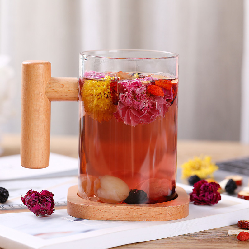 玫瑰八宝花茶菊花养生组合花果茶水果茶包适女生泡水喝的饮品东西