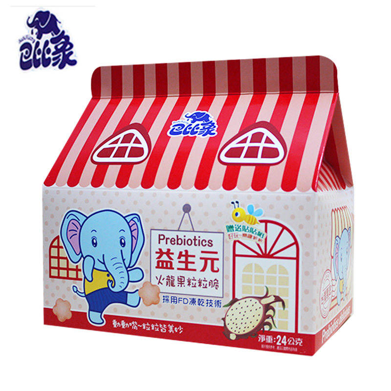 台湾进口好祺巴比象益生元冻干儿童 好祺食品膨化食品
