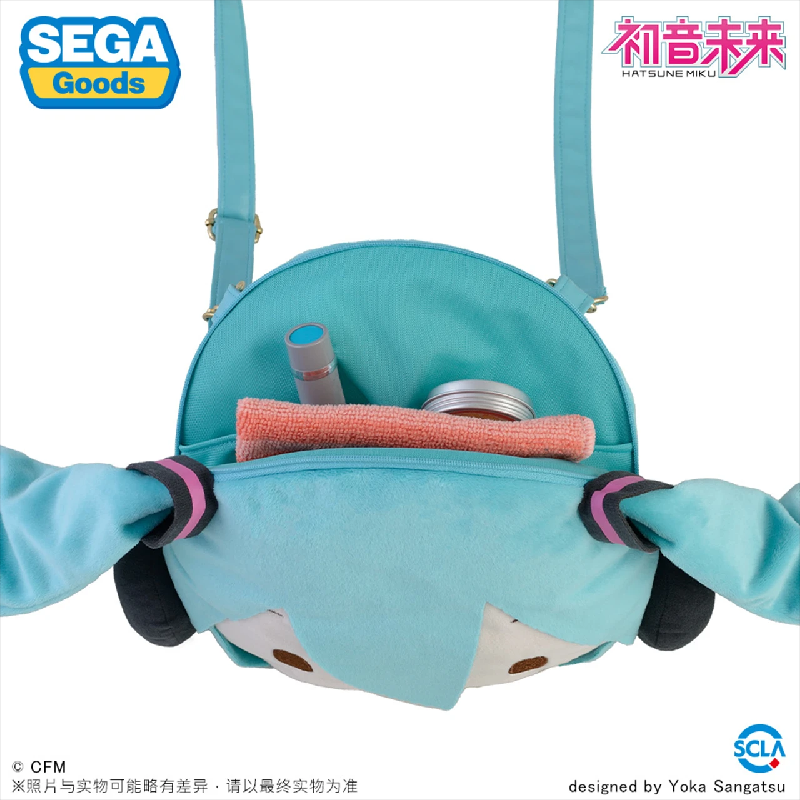 哔哩哔哩世嘉 VOCALOID 初音未来 fuwa petit M大脸单肩包 - 图1