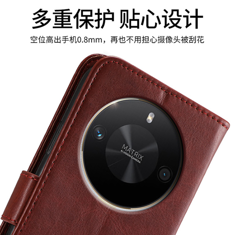 适用于荣耀X50GT手机壳ALP-AN00全包边翻盖式折叠皮套华为honorx50gt防摔新品男女新款送挂绳 - 图1