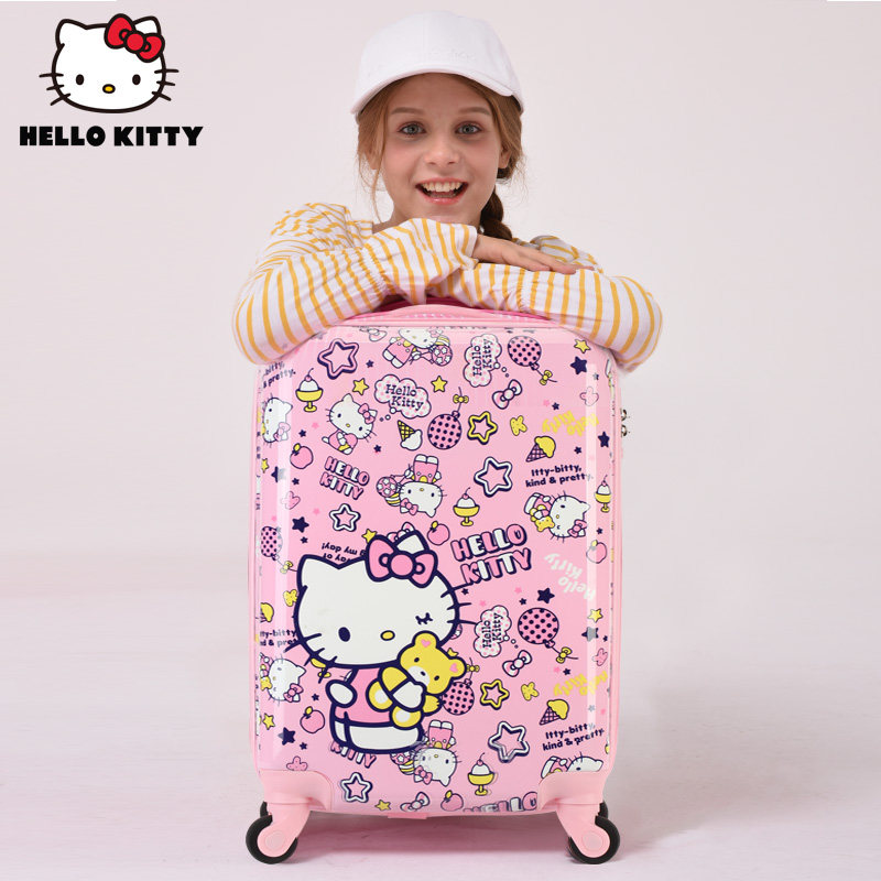 hellokitty女童公主万向轮拉杆箱 hellokitty新隆泰旅行箱