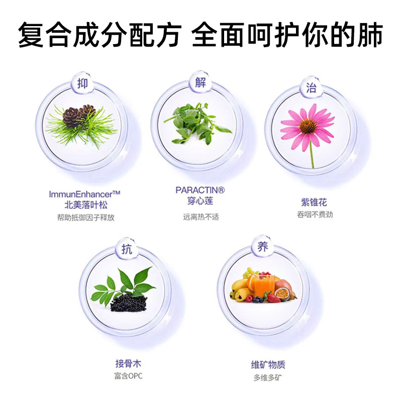 美国now诺奥净肺呼吸健康草本胶囊 CEI营养海外其它植物提取物